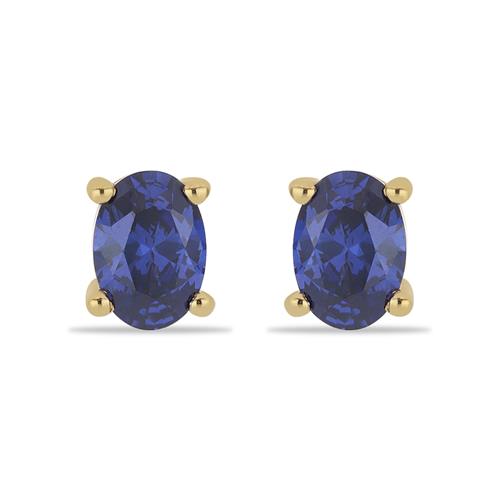 BUY 925 SILVER NATURAL BLUE SAPPHIRE GEMSTONE EARRING
